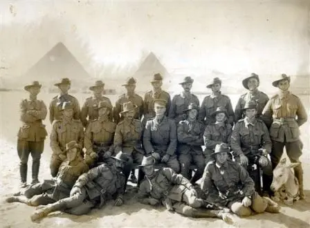 Men of Australian Veterinary Corps, Mena Camp